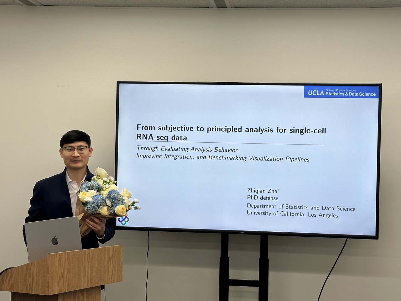 Zhiqian graduated with PhD degree